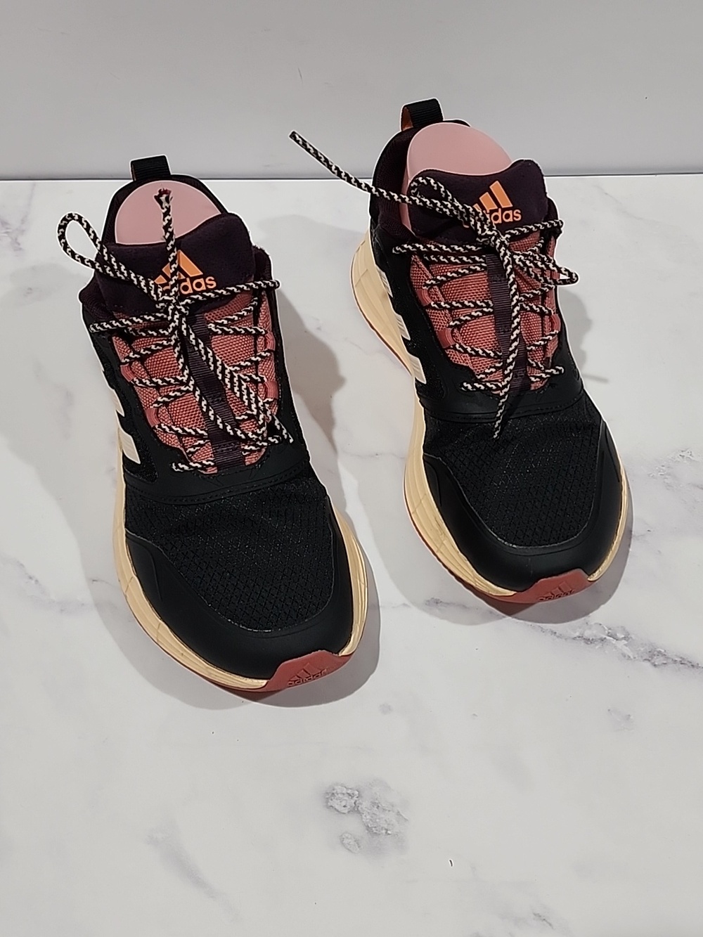 Adidas Dark Purple & Black Athletic Sneakers